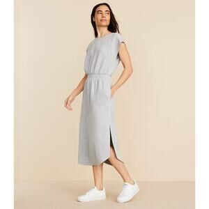 NWT Loft - Lou & Grey Heathered Scubasoft Maxi Pocket Dress Heather Gray XL